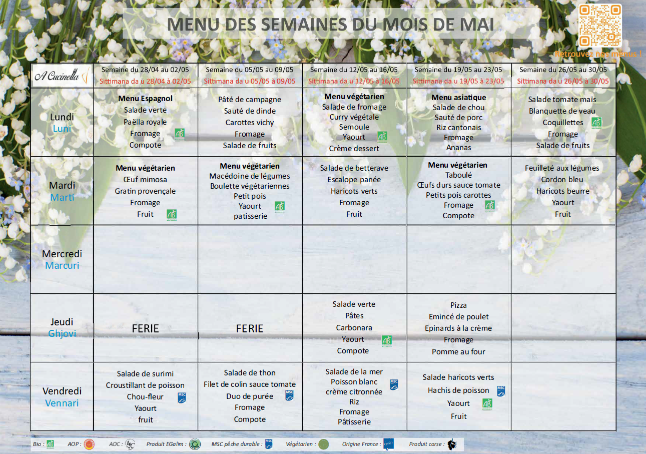 Menu mai