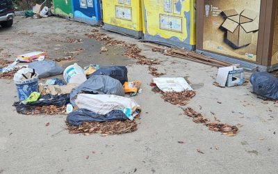 Le point d’apport volontaire situé en aval du col du Pruno a dû être retiré