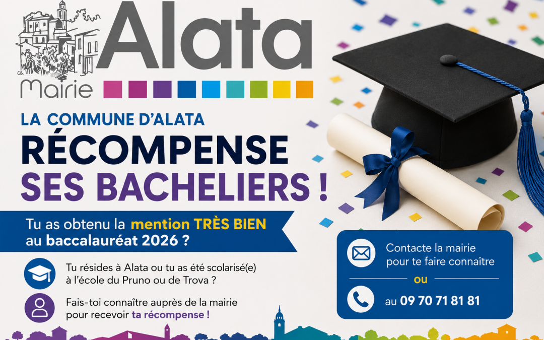 RECOMPENSE COMMUNALE DES BACHELIERS 2026
