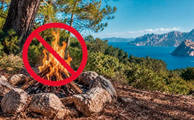 Prolongation de l&rsquo;arrêté portant réglementation d’emploi du feu en Corse-du-Sud jusqu&rsquo;au 18 octobre 2026 🔥