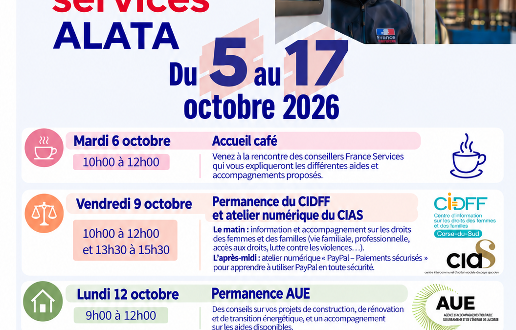 🎉Journées France Services à Alata